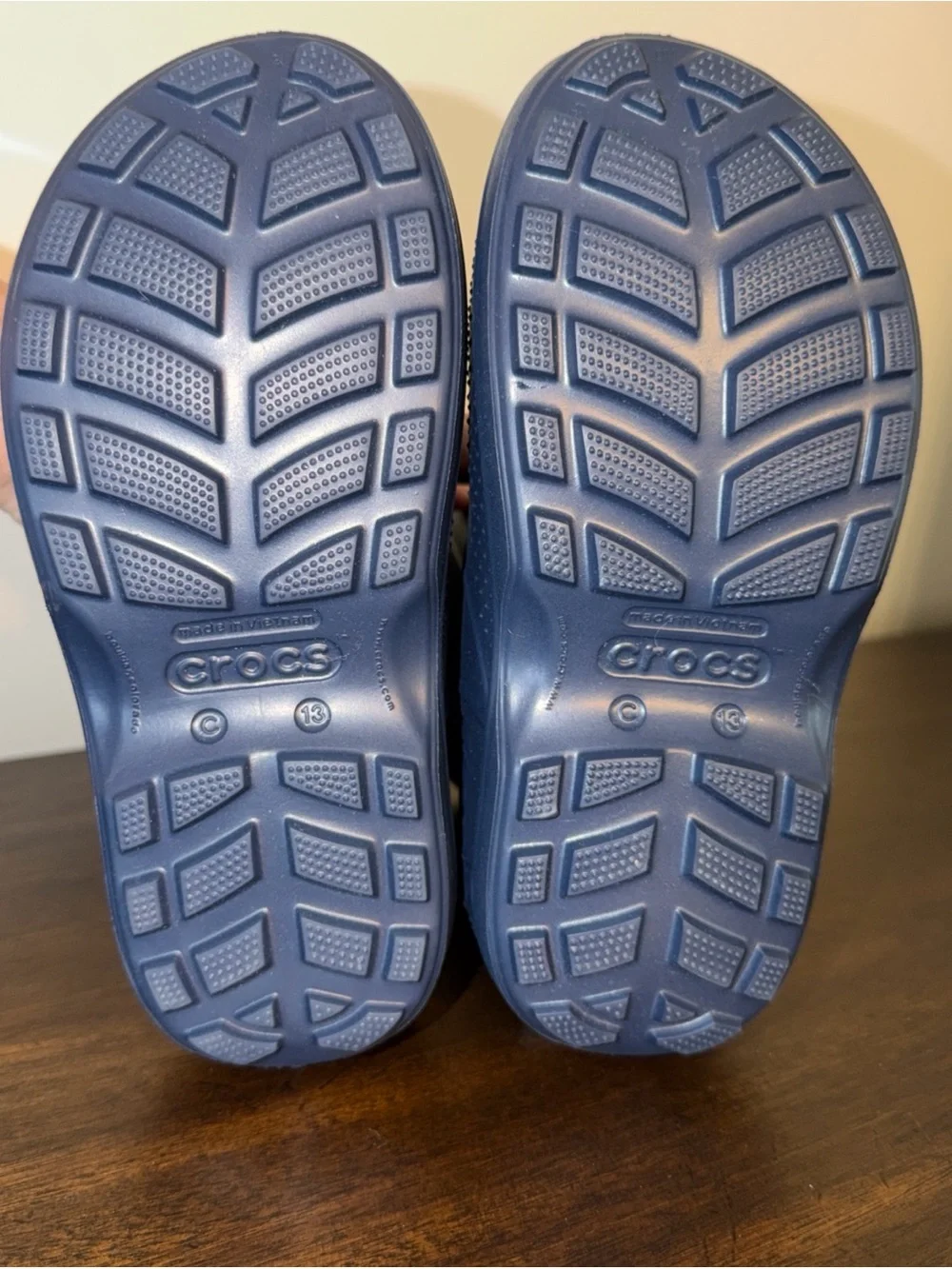 Crocs Children Toddler Handle It Rain Boots Navy Blue Size C13 Waterproof NWOT